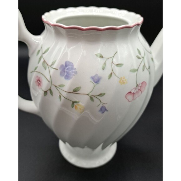 Johnson Brothers 'Summer Chintz' Vintage 1980s Floral Tea Coffee Pot with Lid - Picture 16 of 16